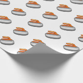 Papier Cadeau Pierre de curling Emoji (Coin)