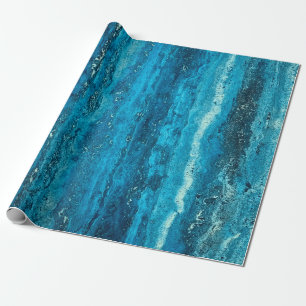 Papier Cadeau Pierre de marbre bleu