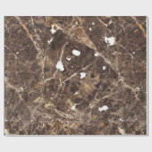 Papier Cadeau Pierre de marbre Brown antique (Plat)