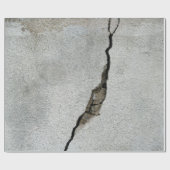 Papier Cadeau Pierre de texture de béton de mur de fissure (Plat)