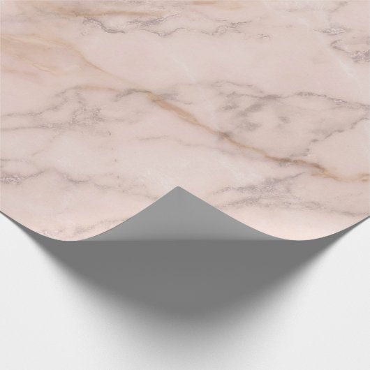 Papier Cadeau Pierre en marbre brillant Rose en poudre dorée (Coin)