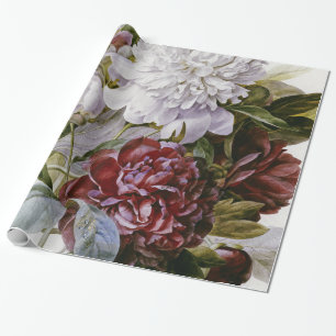 Papier Cadeau Pierre Joseph Redoute - Une pivoine de bouquet