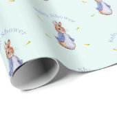 Papier Cadeau Pierre le Baby shower du lapin (Coin rond)