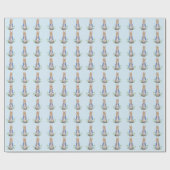 Papier Cadeau Pierre le lapin avec panier à oeufs de Pâques (Plat)