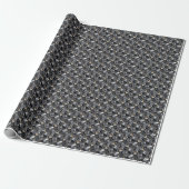 Papier Cadeau Pierre précieuse grise (Déroulé)