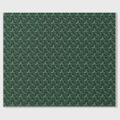 Papier Cadeau Pierre précieuse vert foncé (Plat)