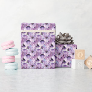 Papier Cadeau Pierre précieuse violette