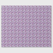 Papier Cadeau Pierre précieuse violette (Plat)