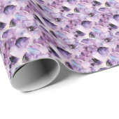 Papier Cadeau Pierre précieuse violette (Coin rond)