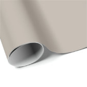 Papier Cadeau Pierre Taupe Douce Uni (Coin rond)
