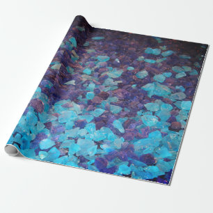 Papier Cadeau Pierres Bleues Résumé Noël Anniversaire Vacances