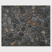 Papier Cadeau Pierres de couleur aérée (Plat)