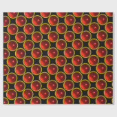 PAPIER CADEAU PIERRES DE GEM ROUGE BRILLANTES EN RUBY (Plat)