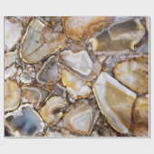 Papier Cadeau Pierres de géode poli (Plat)