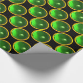 PAPIER CADEAU PIERRES D'ÉMERAUDE VERT CLAIR (Coin)
