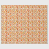 Papier Cadeau Pierres précieuses orange (Plat)