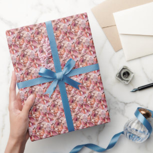 Papier Cadeau Pierres précieuses teintes de rose