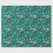 Papier Cadeau Pierres turquoise (Plat)