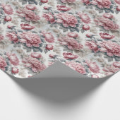 Papier Cadeau Pies roses (Coin)