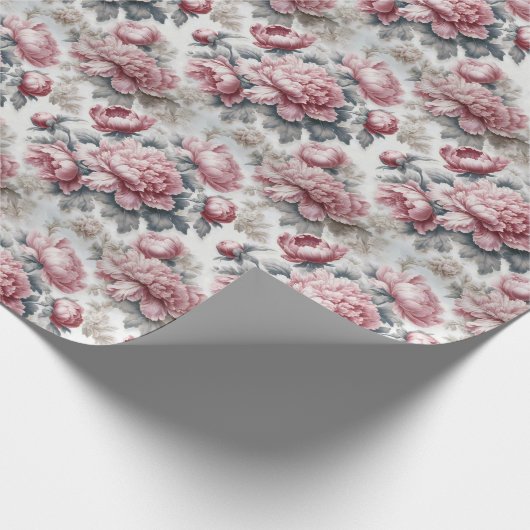 Papier Cadeau Pies roses (Coin)