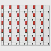 Papier Cadeau Piet Mondrian - Composition Abstrait géométrique (Plat)