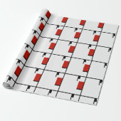 Papier Cadeau Piet Mondrian - Composition Abstrait géométrique (Déroulé)