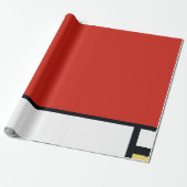 Papier Cadeau Piet Mondrian - Composition Abstrait géométrique (Déroulé)