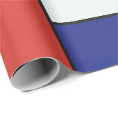 Papier Cadeau Piet Mondrian - Composition Abstrait géométrique (Coin rond)