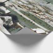 Papier Cadeau Pieter Bruegel les chasseurs d'aînés dans la neige (Coin)