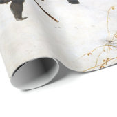 Papier Cadeau Pieter Bruegel les chasseurs d'aînés dans la neige (Coin rond)