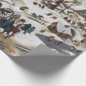 Papier Cadeau Pieter Brueghel Le recensement de Bethlehem (Coin)