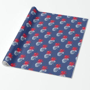 Papier Cadeau Pieuvre drôle