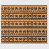 Papier Cadeau Pieuvre grecque ancienne, motif à vagues (Plat)