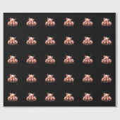 Papier Cadeau Pig Artwork – Mother Pig & Piglets (Plat)