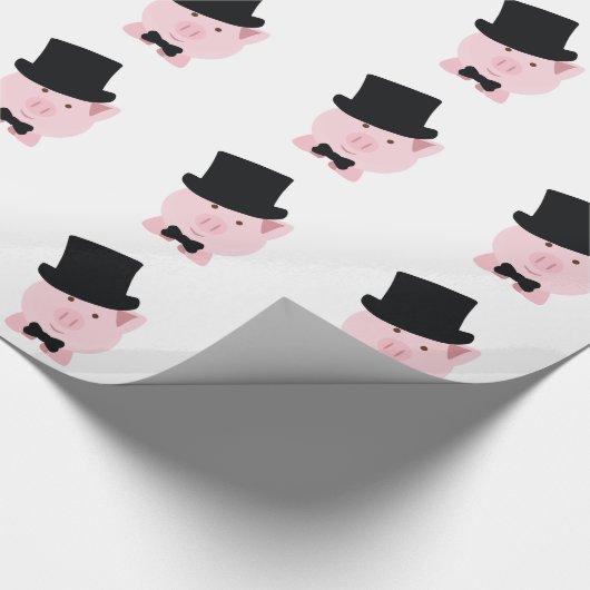 Papier Cadeau Pig Dapper (Coin)