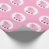 Papier Cadeau Pig Out C'est une fête Petite rose Piggy anniversa (Coin)