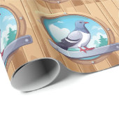 Papier Cadeau Pigeon (Coin rond)