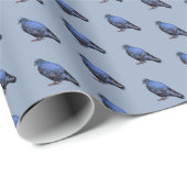 Papier Cadeau Pigeon (Coin rond)