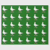 Papier Cadeau Pigeon casque néerlandais (Plat)