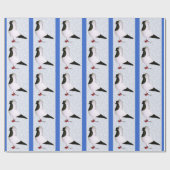 Papier Cadeau Pigeon noir 1973 (Plat)