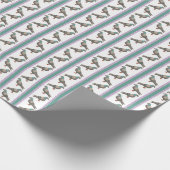 Papier Cadeau Pigeon Stripe (Coin)