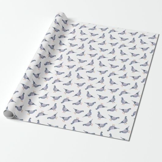 Papier Cadeau Pigeons (Déroulé)