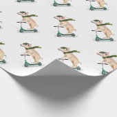 Papier Cadeau Piggy sur scooter (Coin)