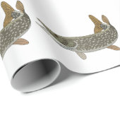 Papier Cadeau Pike du Nord (Coin rond)