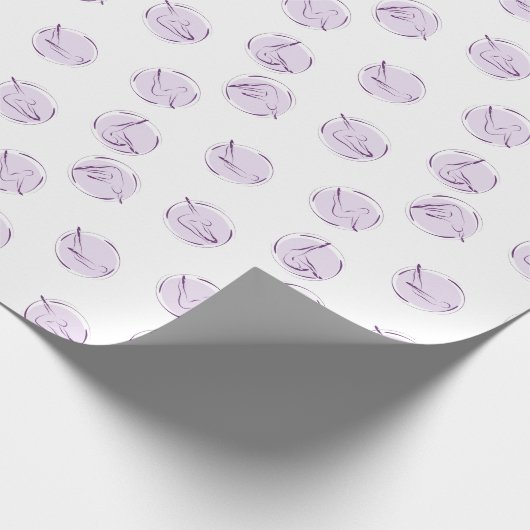 Papier Cadeau Pilates pose motif (Coin)