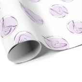 Papier Cadeau Pilates pose motif (Coin rond)