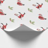 Papier Cadeau Pilates Santa Seamless Christmas Patterns (Coin)
