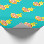 Papier Cadeau Pile d'agrumes souriants (Coin)