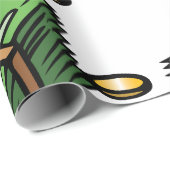 Papier Cadeau Pile d'argent avec pièces d'argent (Coin rond)