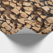 Papier Cadeau Pile De Bois (Coin)